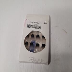 Chic White & Black Press-On Nails Kit - Instant Manicure